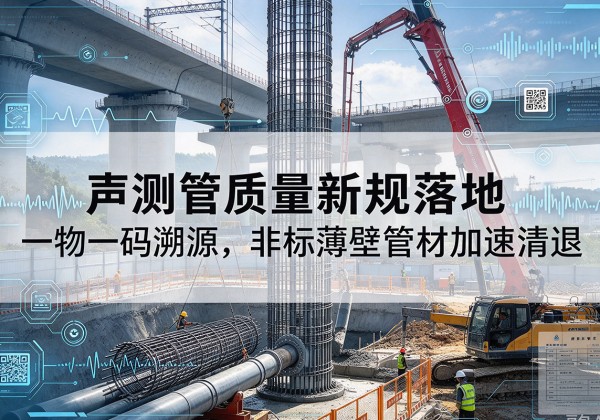 商都声测管质量新规落地，一物一码溯源，非标薄壁管材加速清退